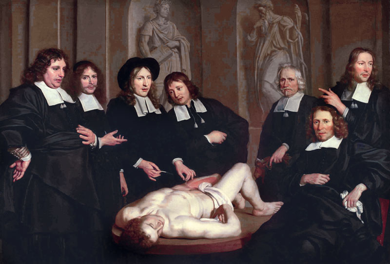 The Anatomy Lesson of Dr. Frederik Ruysch, 1670. Artist: Backer, Adriaen (ca 1635-1684) (Photo by Fine Art Images/Heritage Images/Getty Images)