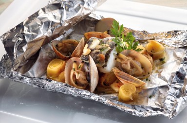 Merluza a la papillote