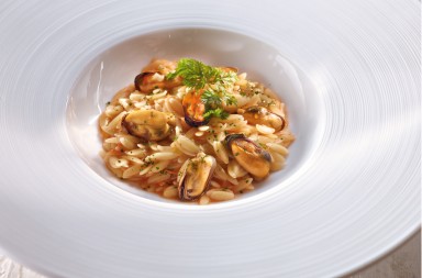 Pasta ‘puntalette’ con mejillones