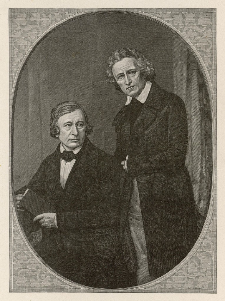 JACOB AND WILHELM GRIMM German folklorists and philologists Date: 1785 - 1863, 1786 - 1859