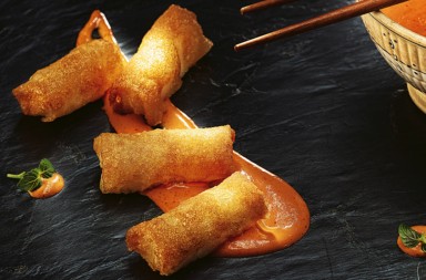 Minibombones crujientes de bacalao