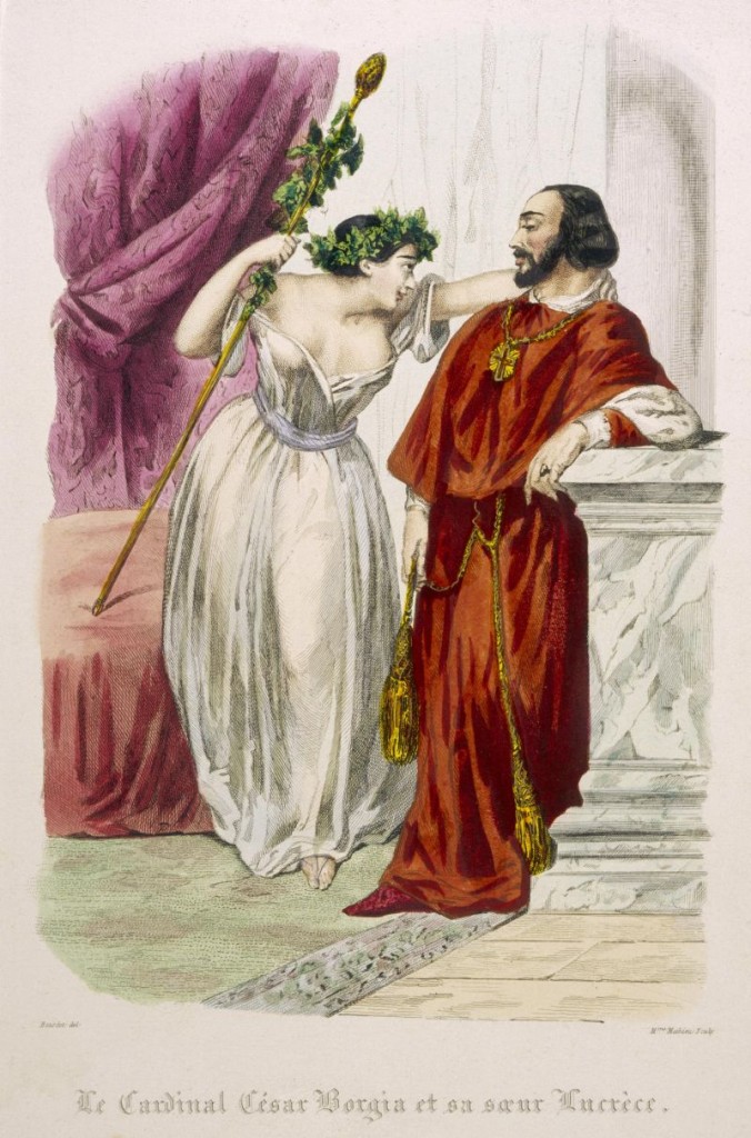 Conocer, historia, Lucrecia y César Borgia