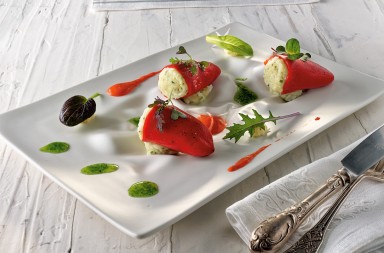 Piquillos rellenos de brandada