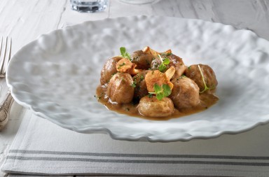 Albóndigas en salsa de setas