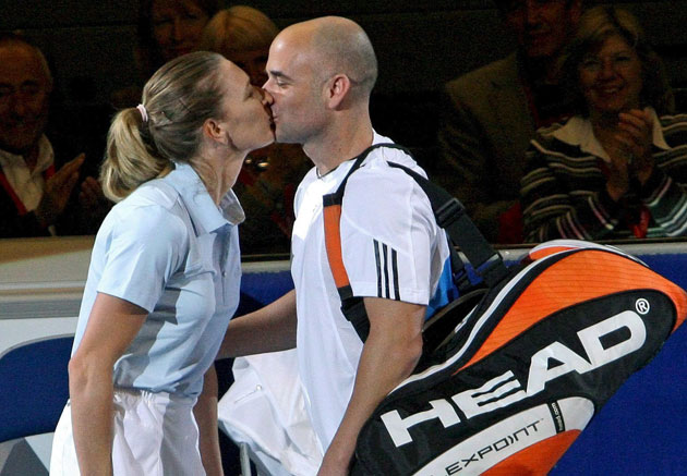 Andre Agassi y Steffi Graf. "A veces, nos tenemos que parar los pies el uno al otro"