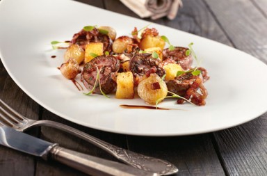 Riñones de cordero con patatas