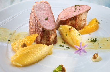 Solomillo de cerdo con patatas asadas