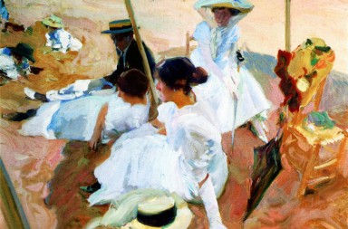 Día de playa en familia