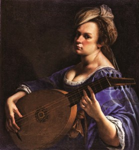 Artemisia Gentileschi / Артемизия Джентилески (1593-1653) - Autoritratto come suonatrice di liuto / Автопортрет в образе лютнистки (1615-1617)