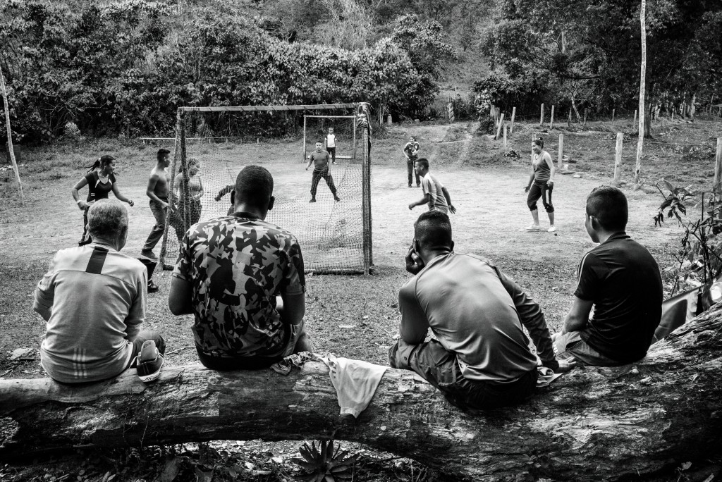 CAUCA, COLOMBIA - JULY 2016: A group of FARC-EP Western Bloc Alfonso Cano guerrilla members play soccer in one of their camps in Cauca. For fty-two years, the FARC-EP has fought in the con ict in Colombia as an armed movement. With the peace agreements reached in Havana on August 24, 2016, it begins its march towards a political movement. ( Photo by Alvaro Ybarra Zavala / Getty Images Reportage)