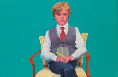 David Hockney, pintura de la serie 82 Retratos
