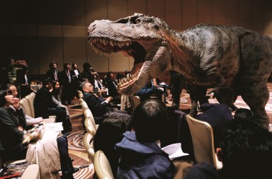 Un dinosaurio anda suelto