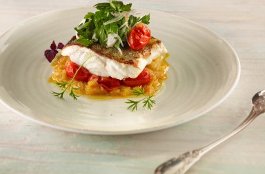 Bacalao con sofrito chachi