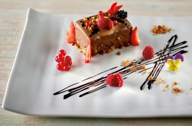 Tarta de café y chocolate