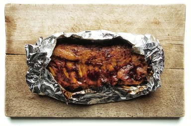 Receta de costillas de cerdo ibérico con salsa barbacoa