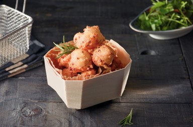 Bolas fritas de jamón