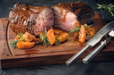 Asado de cabezada de cerdo en adobo