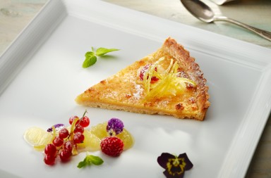 Tarta fina de limón