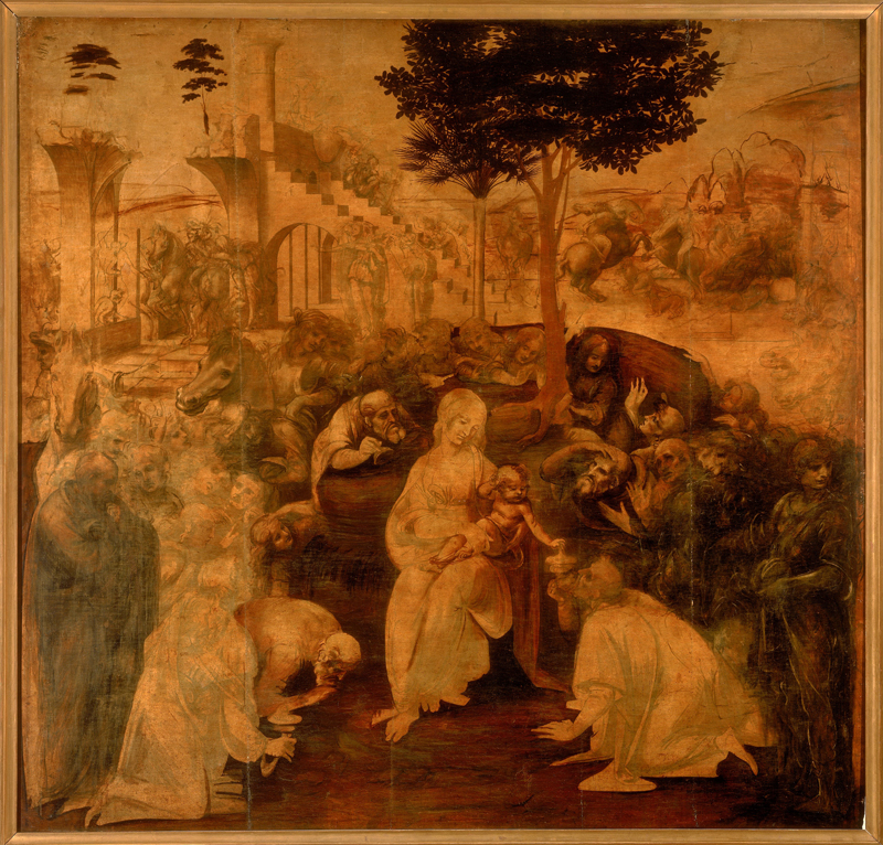 Conocer, arte, Adoración de los Magos, Leonardo Da Vinci