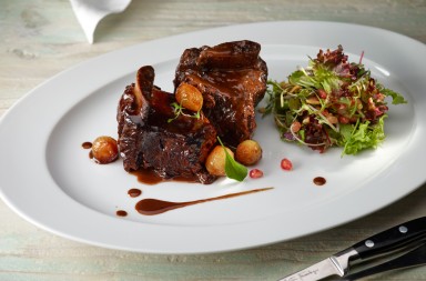 Costilla al vino tinto