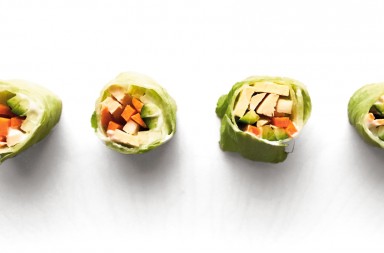 Receta de rollitos de pollo y vegetales