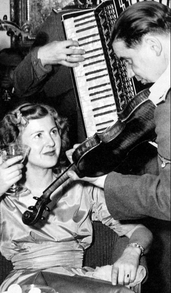 EVA BRAUN (1912-1945). German mistress of Adolf Hitler. Photograph by Heinrich Hoffmann.