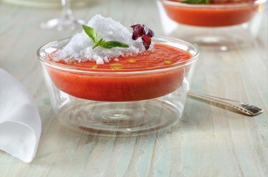 Crema de tomate fría con vodka