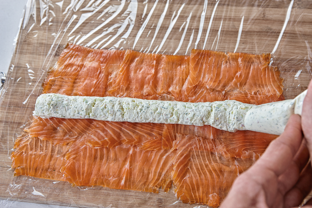 Rollo de salmon receta