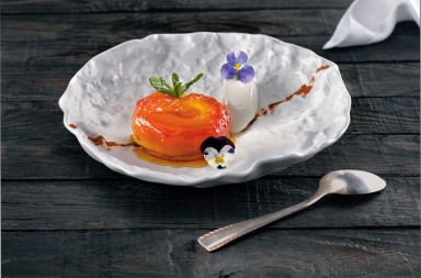 Tarta de manzana y galleta