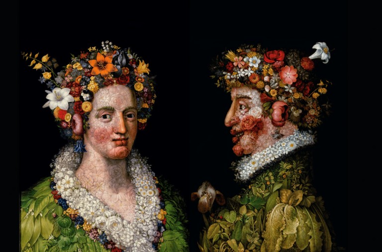 Resultado de imagen de Arcimboldo. Las floras y La primavera>. Bilbao. Museo de Bellas Artes