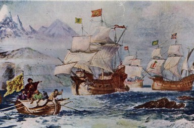 La muerte de Magallanes en una batalla desigual