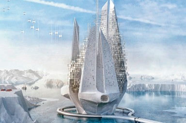 Refugio-iceberg, el edificio anticatástrofes climáticas