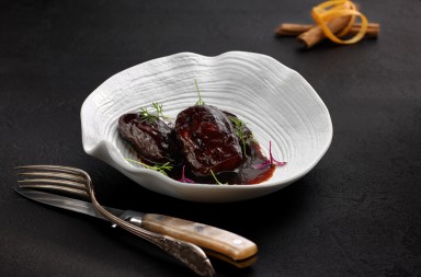 Carrilleras a la naranja