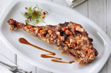 Paletillas de cordero braseadas