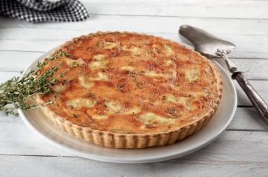 Tarta de cebolla y queso