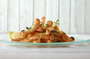 Calamares fritos en tempura