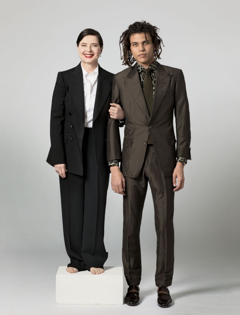 Isabella Rossellini con su hijo Roberto