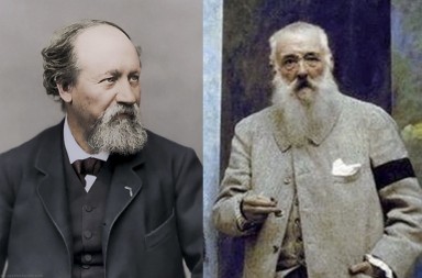 Monet frente a su maestro, Eugène Boudin