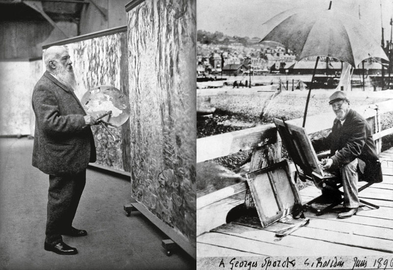 Claude Monet y su maestro Eugène Bodin en el Museo Thyssen