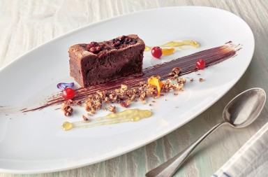 Pastelitos de chocolate y naranja