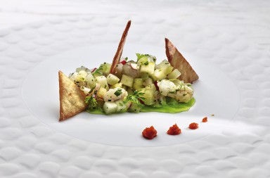 Aguachile de langostinos