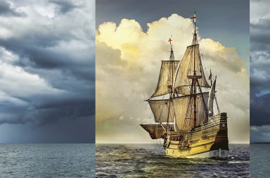 La llegada del Mayflower al Nuevo Mundo