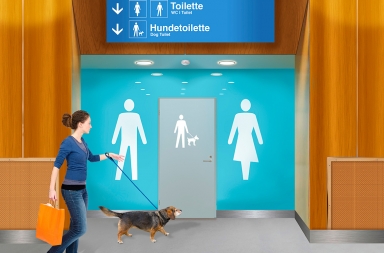 Los baños para perros en los aeropuertos llegan a Europa