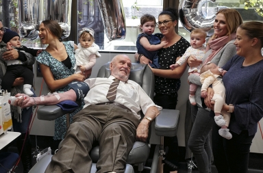 El mayor donante de sangre de la humanidad