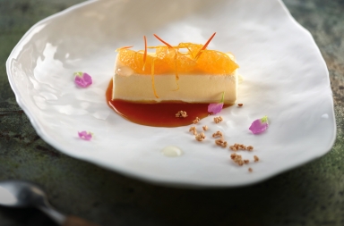 Crema acaramelada de queso