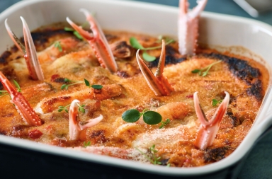 Gratín de cigalas