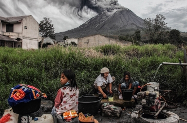 Cuando las cenizas de un volcán son parte del paisaje
