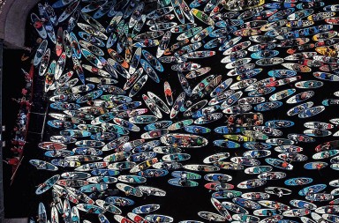 El tradicional festival ruso de ‘paddle surf’, sin distancia social