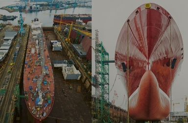 El astillero más grande del mundo está en Corea del Sur