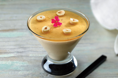 ‘Mousse’ de café y crocante